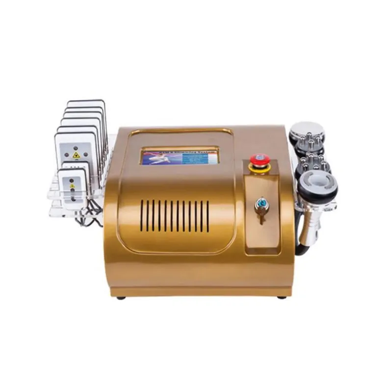 6 en 1 40K ultrasons minceur machine liposuccion cavitation RF 8 tampons 650NM Lipo Laser perte de graisse sous vide rajeunissement de la peau lipoLaser santé beauté équipement327