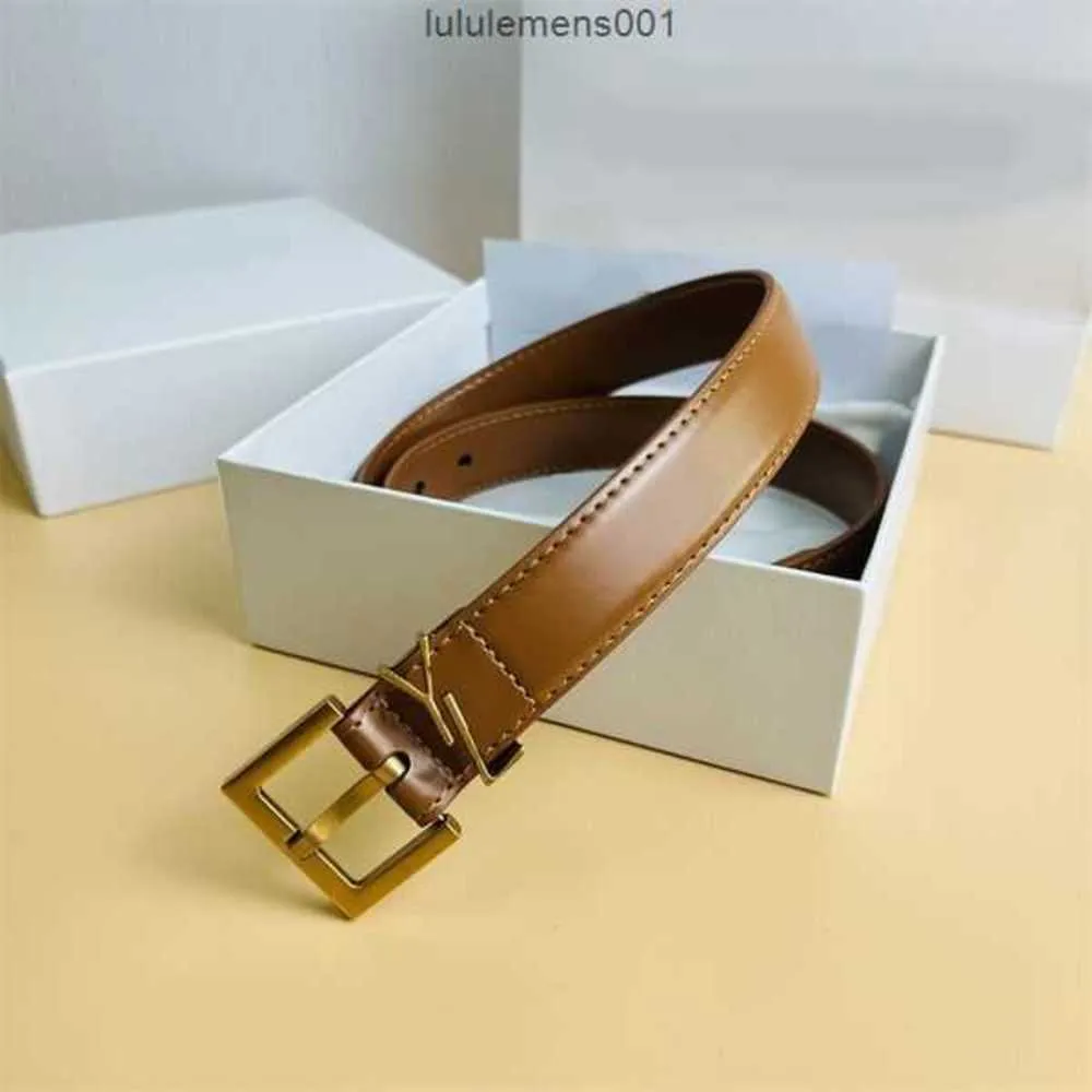 Belts Dressy Leather Belts for Women Luxury Designer Belt Simple Lady Evening Clothing Ceinture Needle Buckle Square No Fade Jeans Wedding Men Beltyyz7