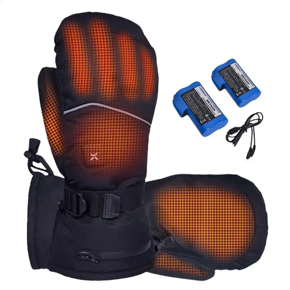 Guanti da sci Guanti riscaldanti Guanti riscaldati Guanti scaldamani elettrici unisex RGB per guanti riscaldati termici elettrici esterni Guanto da moto 231118