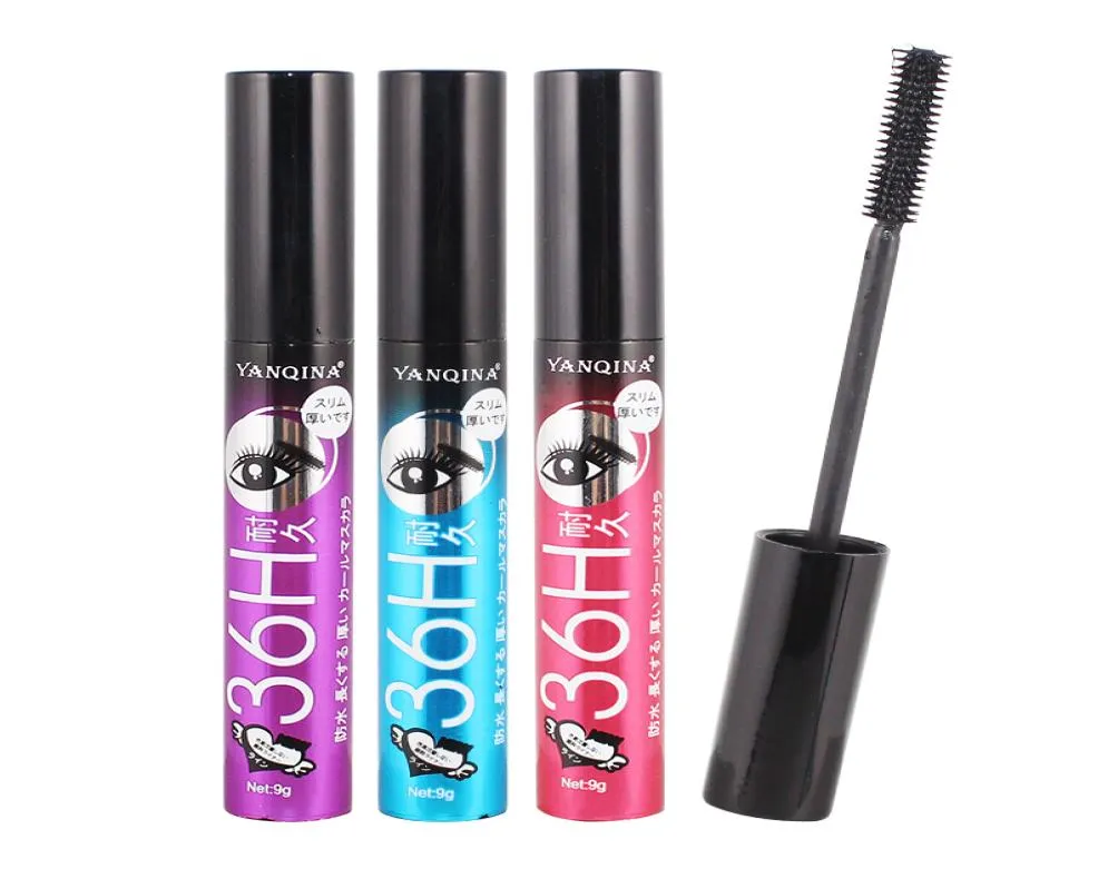 Tout nouveau Mascara liquide imperméable noir 36H, ensemble de maquillage, outils de maquillage pour les yeux, imperméables et durables, pour eyeshadow9759273