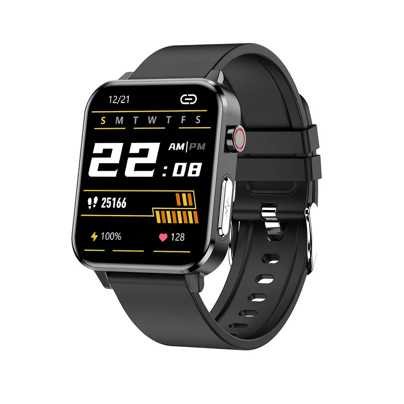 NIEUW 1,7 -inch ECG PPG SMART WATCH -MANNEN Hartslag Hartslag Bloem Zuurstofdruk Temperatuur Sport Horloges Waterdicht IP68 Smartwatch -vrouwen