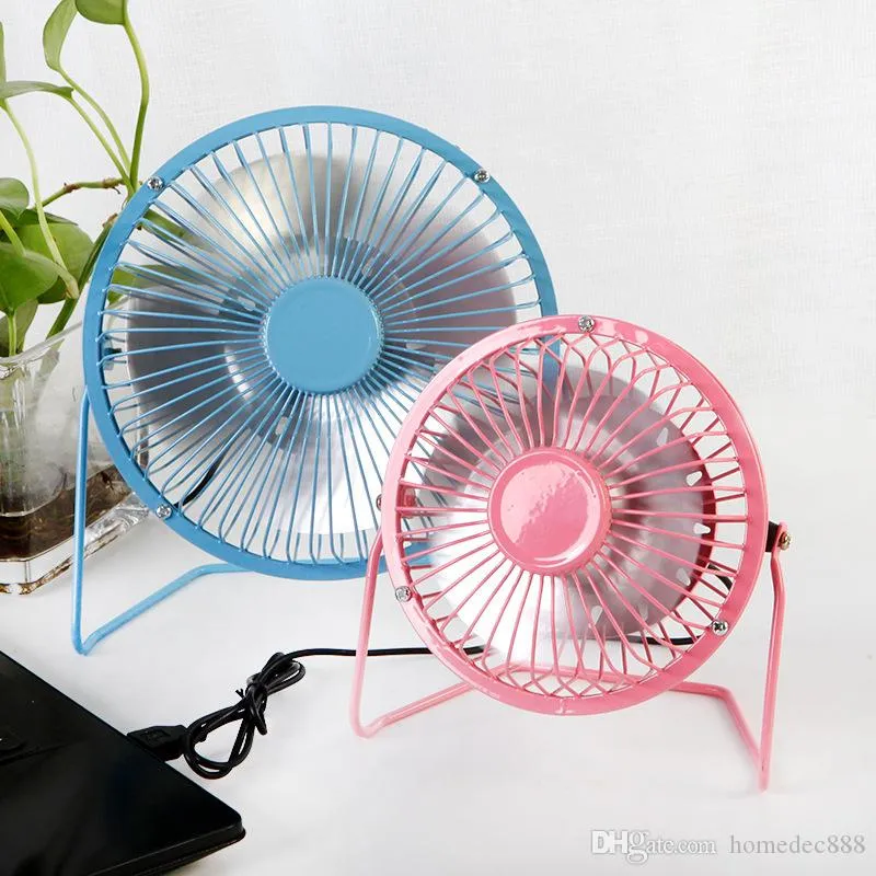 Mini fã USB Universal Home Office Car portátil Mini Fan Aluminium Small Desk Small 4 Blades Fan de resfriamento de refrigeração 4 polegadas 6 polegadas 0419