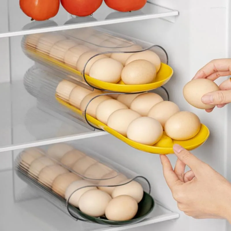 Garrafas de armazenamento recipiente de ovo Durável Transparente Solder Refrigerador Equipamento de classificação de pato para casa