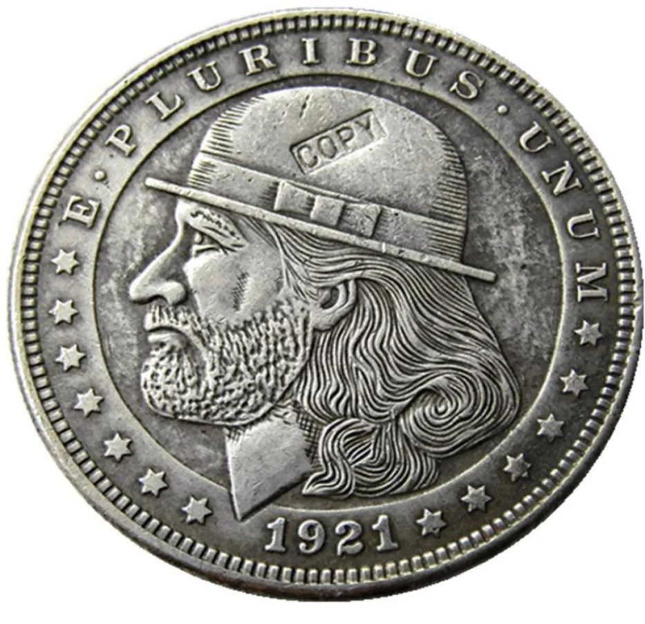 Hb83 hobo morgan dólar crânio zumbi esqueleto copiar moedas latão artesanato ornamentos decoração para casa accssories7296455