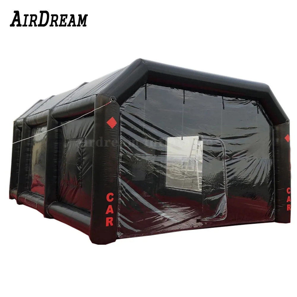 Movable Customized Black Gray Giant Spray Paint Booth Inflatable Spray Car Paint  Booth Tent For Sale - AliExpress