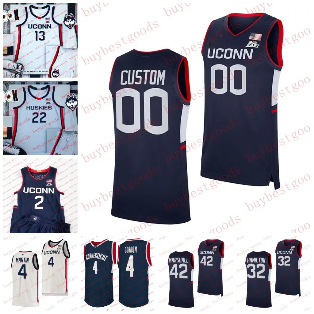 Custom Uconn Huskies Basketball Jersey Adama Sanogo Jersey Jordon