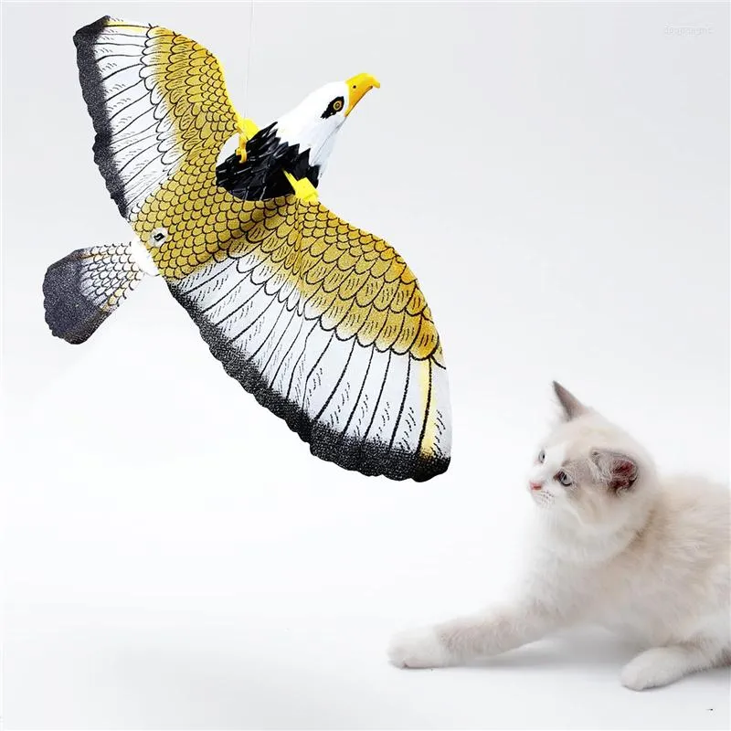 Chat Jouets Simulation Oiseau Jouet Interactif Pour Chats Perroquet Suspendu Automatique Volant Fournitures Drôles