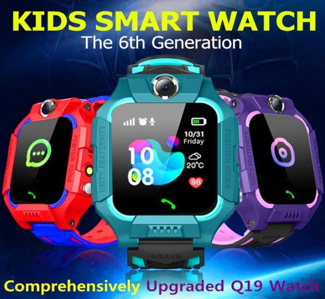 2021 Q19 Kid Smart Watch LBS Position Location Sos Camera Phone Smart Baby Watch Voice Chat Smartwatch Mobile Watch3495962