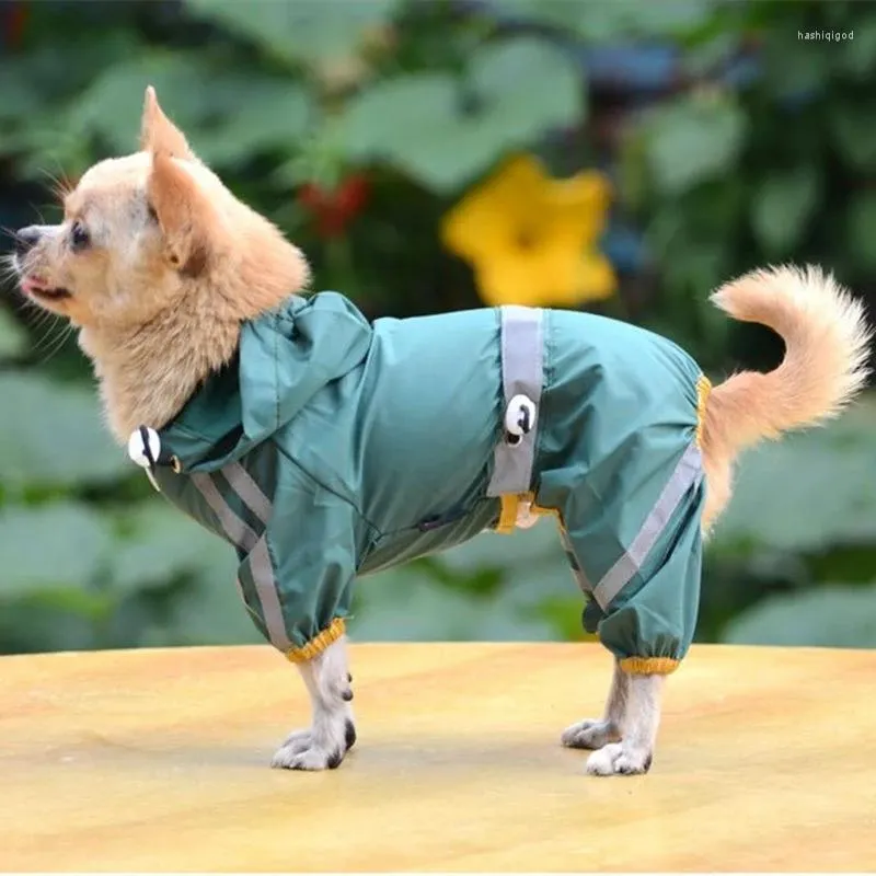 Vêtements pour chiens vêtements imperméables imperméables pour petits chiens manteaux de pluie pour animaux de compagnie veste chiot bande réfléchissante produit extérieur