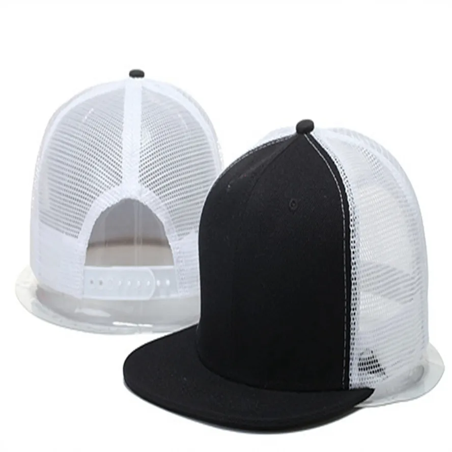 Mesh Snapback Flat Cap Baseball Hat For Men And Women Sports Hip