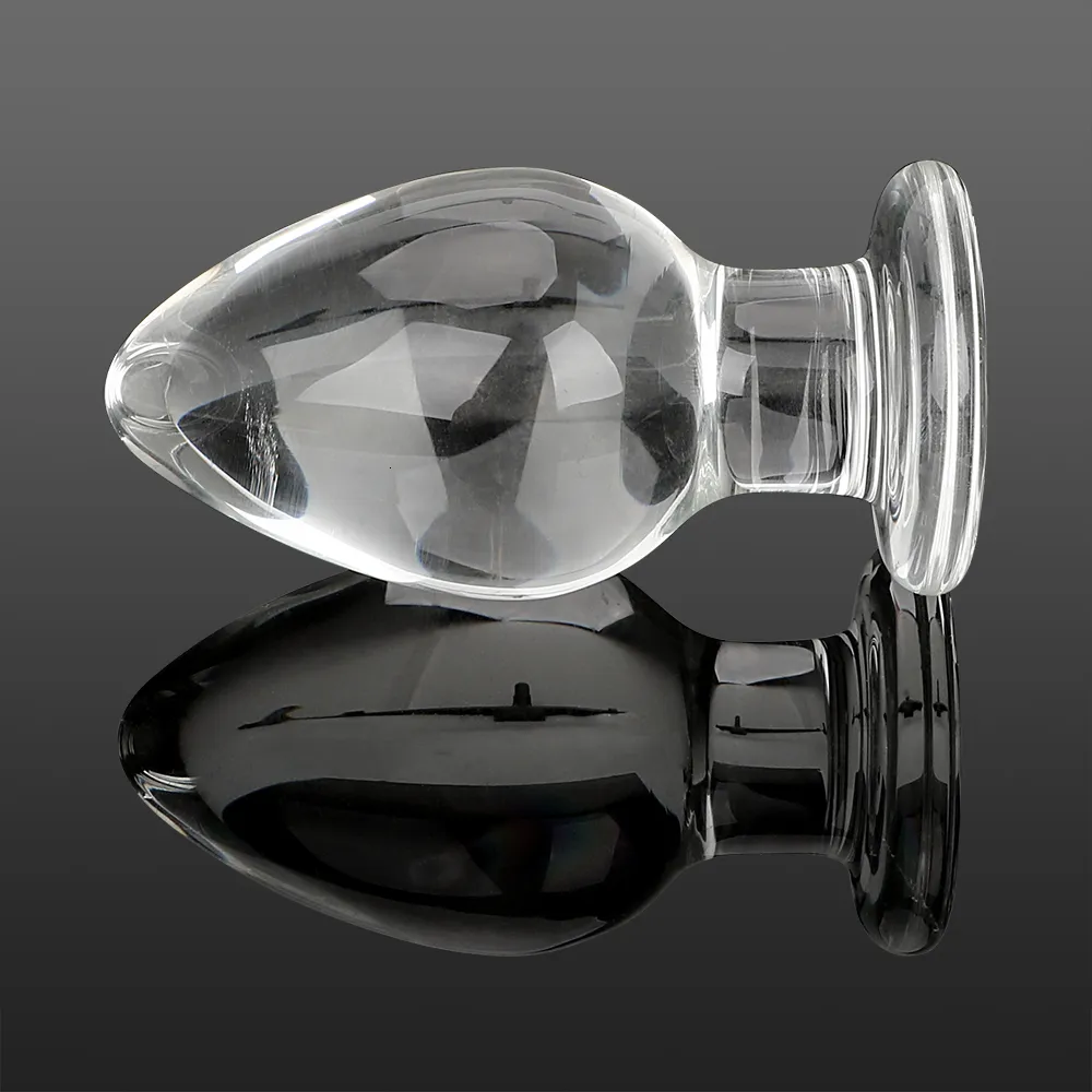 Analleksaker 20 mm 50 mm Big Butt Plug Dilator för kvinnor l Expander Glas Dildos Kvinna Onanist Kön Män 1_voghion.com
