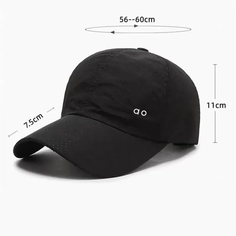 Unisex Designer Baseball Caps, Quick-Dry Fabric Sun Hats for Outdoor Sports