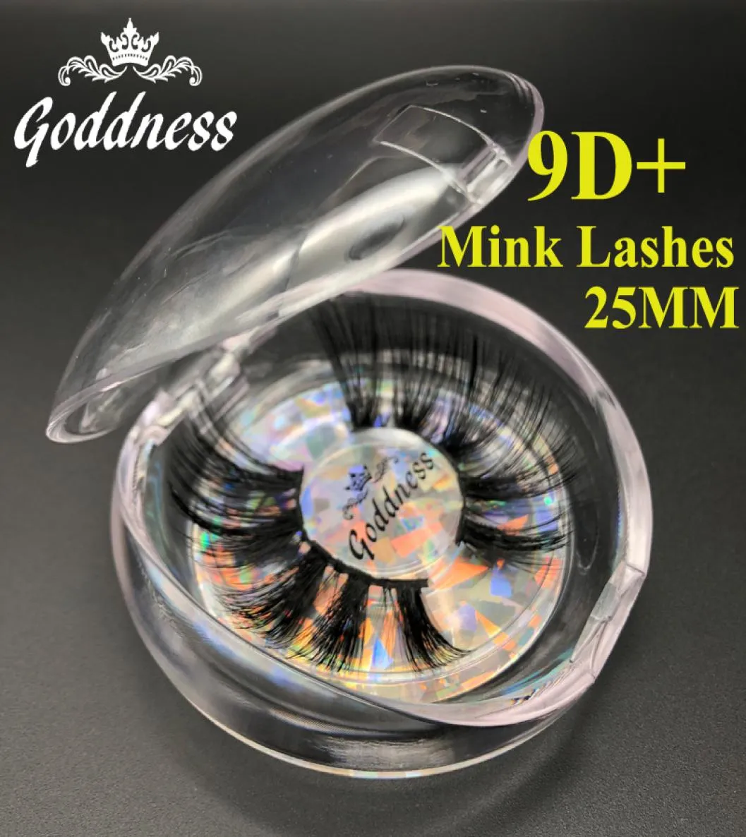 25mm 100 3D Mink Hair False Eyelashes Multilayers Crisscross Wispies fluffiga ögonfransar Lash Extension Eye Makeup Tools4812385