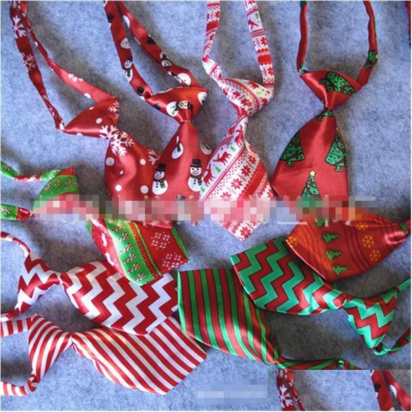 Party Favor Children Printing Bow Tie Christmas Style Child Bowknot Ties Mti Colors Stripe Mönster slips för 1 8Y L1 Drop Delive Dhrio