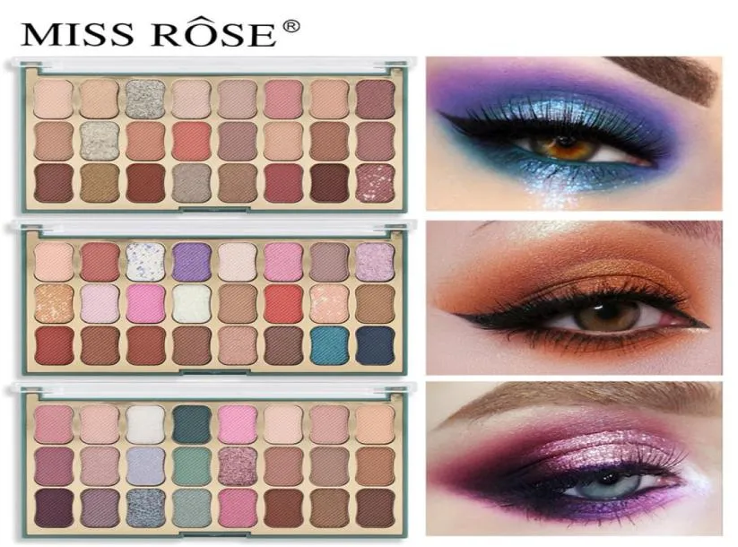 MISS ROSE Brand New Glitter Eye Shadow Pallete 24 Colors Shimmer Matte Profissional Eyeshadow Makeup Palette Festival Stage Cosmet8203449