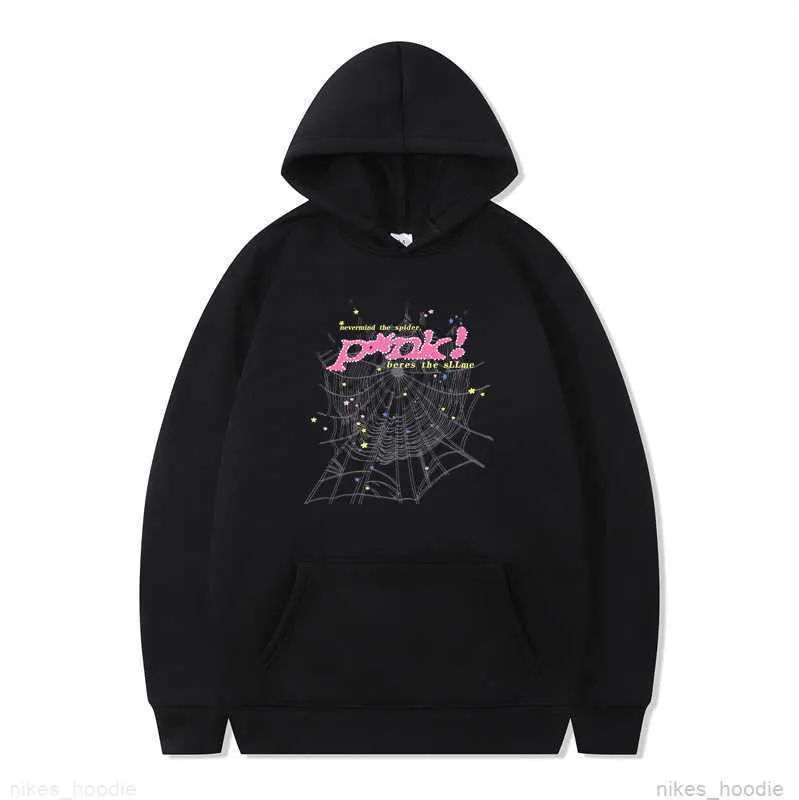 Black Blue And Pink Champion Sweatshirt Men's Pink Spider Hoodie
