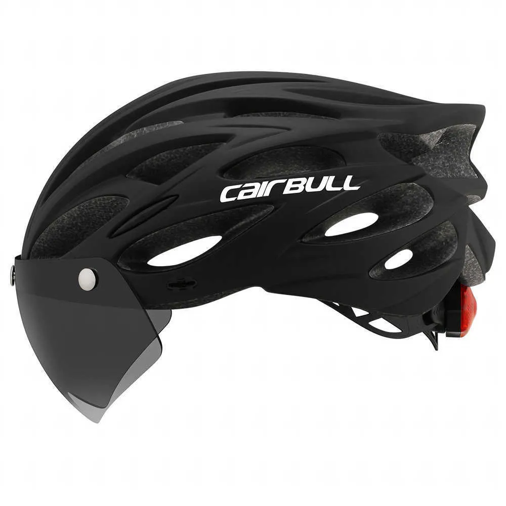Cycling Helmets Cairbull Road Bike Helmet for Men Women Removable Lens Visor Mtb Helmet with Taillight Lightweight Bicycle Capacete Cycling P230419