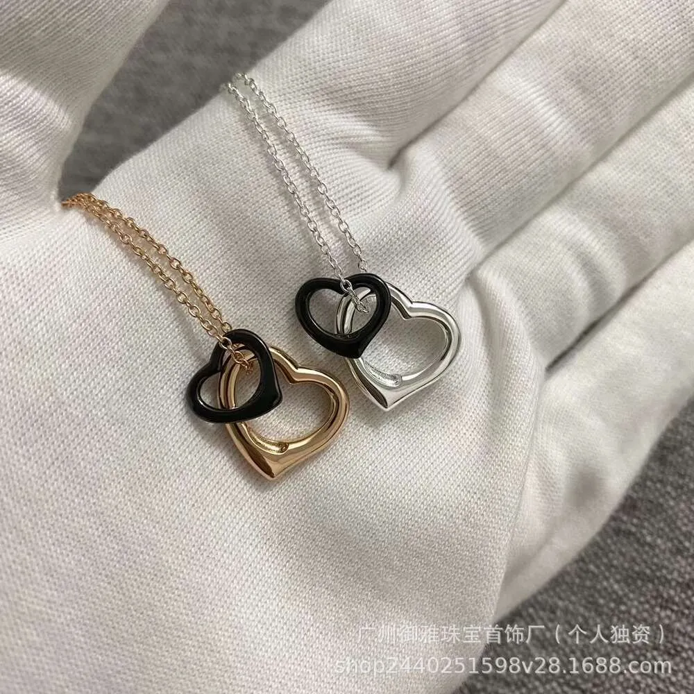 tiffanyanynecklace Pendant Necklaces Classic S925 Original Design Heart Necklace Women Silver Fashion Necklace Jewelry Chains for Necklaces Lover Gift