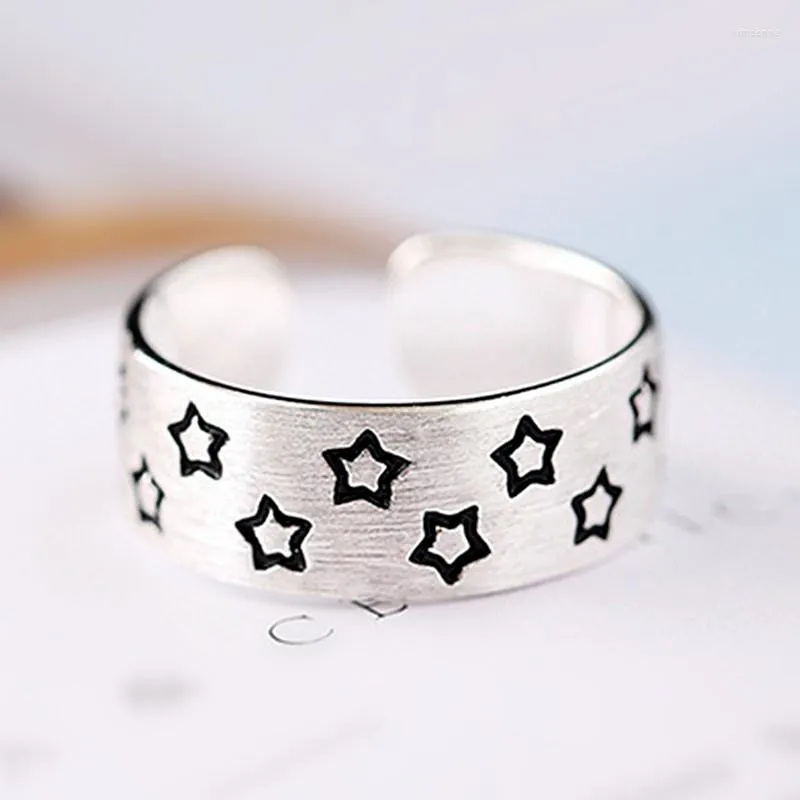 Cluster Ringe Star Open Trendy Woman Jewelry 2023 Items With Vintage Luxury Quality Gift For Girlfriend