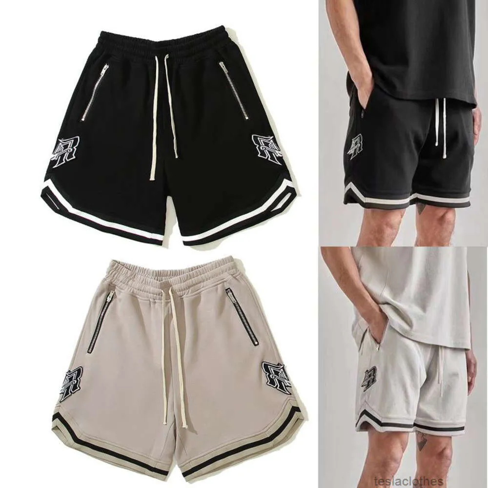 Designer Short Fashion Casual Clothing Beach shorts Trend Br Br Rep High Street Embroidered Mesh Zipper Sport Capris r Letter Embroidered Drawstring Shorts