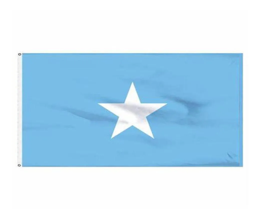 Drapeau de la Somalie de haute qualité, bannière nationale de 3x5 pieds, 90x150cm, cadeau de fête du festival, drapeaux imprimés en polyester 100D pour intérieur et extérieur4500489