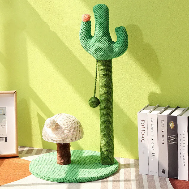 Kuranda Cat Tower Lambs Wool Tree Tower Sword Rope Scratch Board Post Spacious Condo Cozy