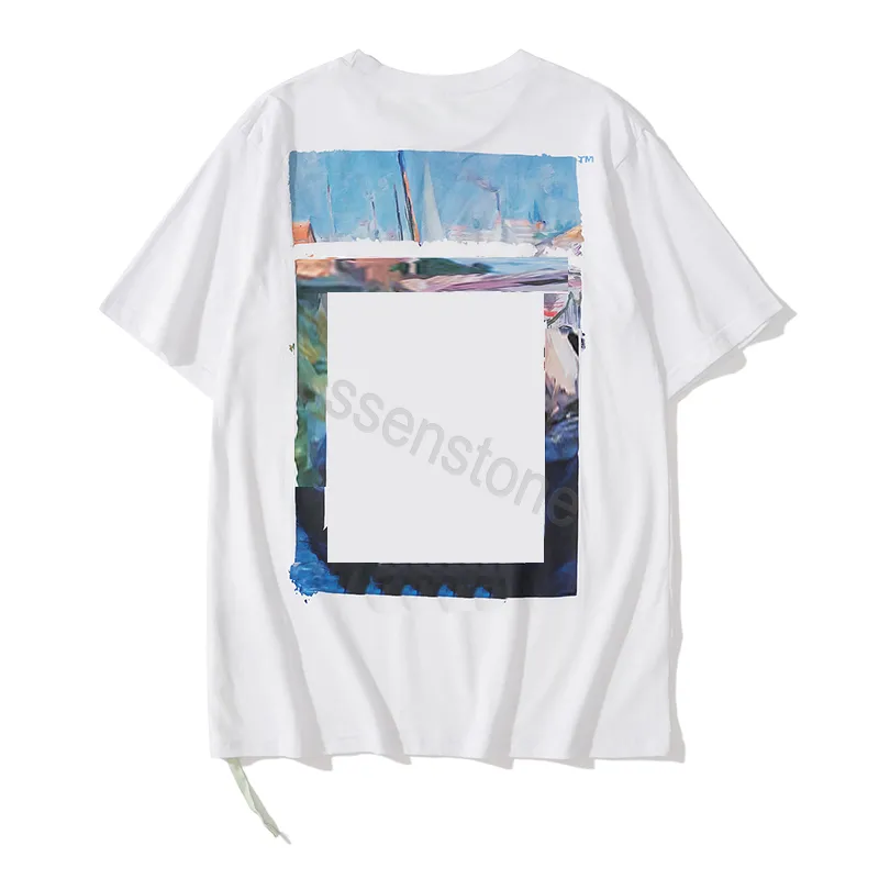 2023 HÄR OFFS T SHIRTS Summer Womens Designers T Shirts Lose Tees Brands Topps Mans Casual Shirt Luxurys White Clothing Street Clothes Size S-XXL