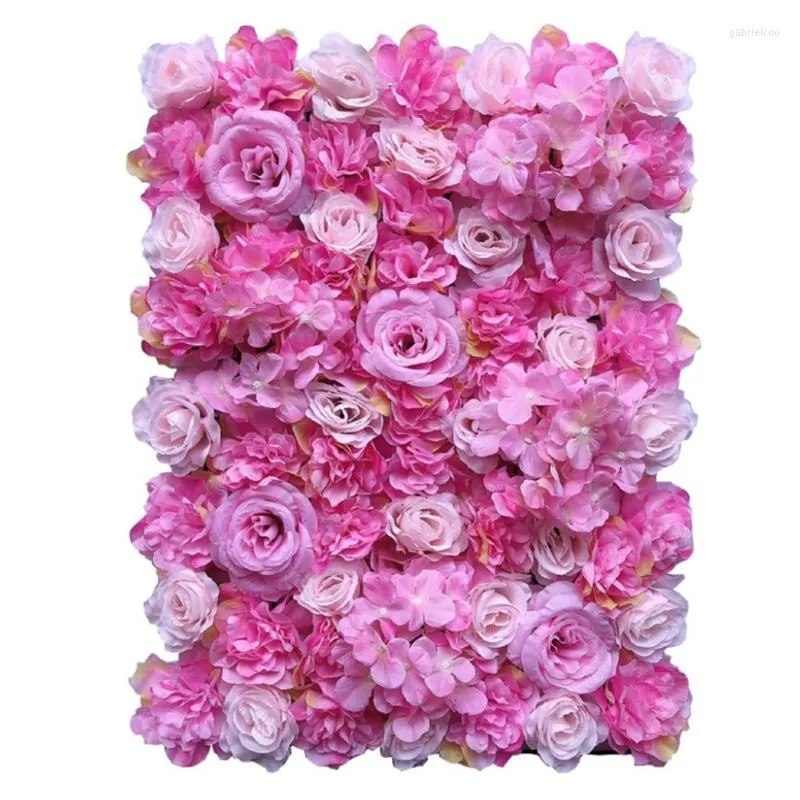 Fleurs décoratives 40x60cm fleur artificielle mur mariage décoration pivoine Rose faux bricolage fête panneaux décor de noël