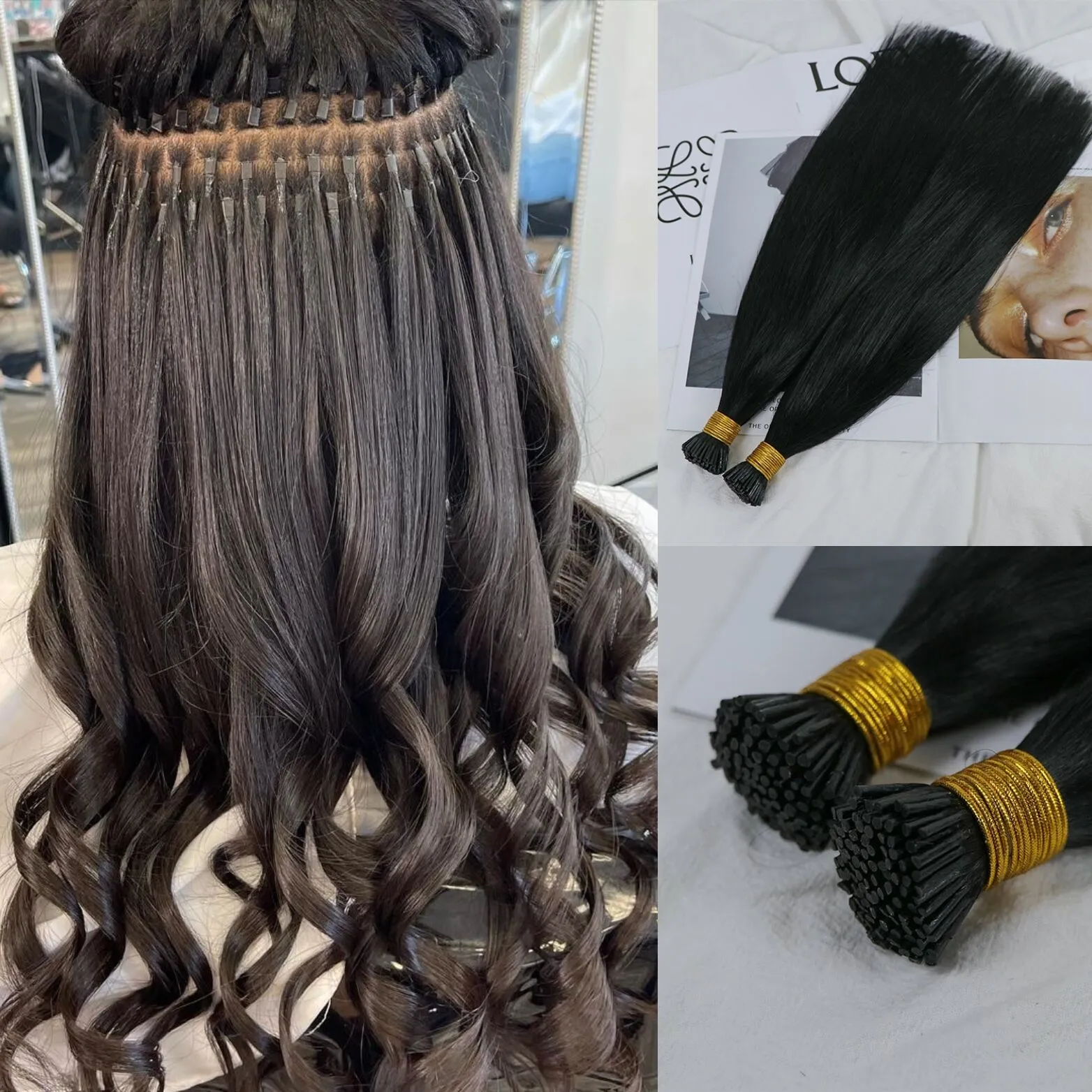 Keratin Extensions I Tip Human Hair Extensions Save Big On Bulk - Main Image