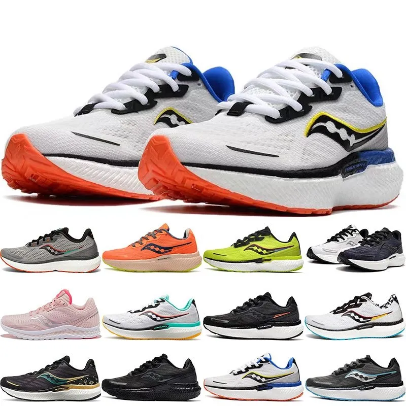 Soconi Millennium Saucony Couple triomphe Chaussures de course 19 Chaussures décontractées Absorption des chocs Route Hommes Femmes baskets légères