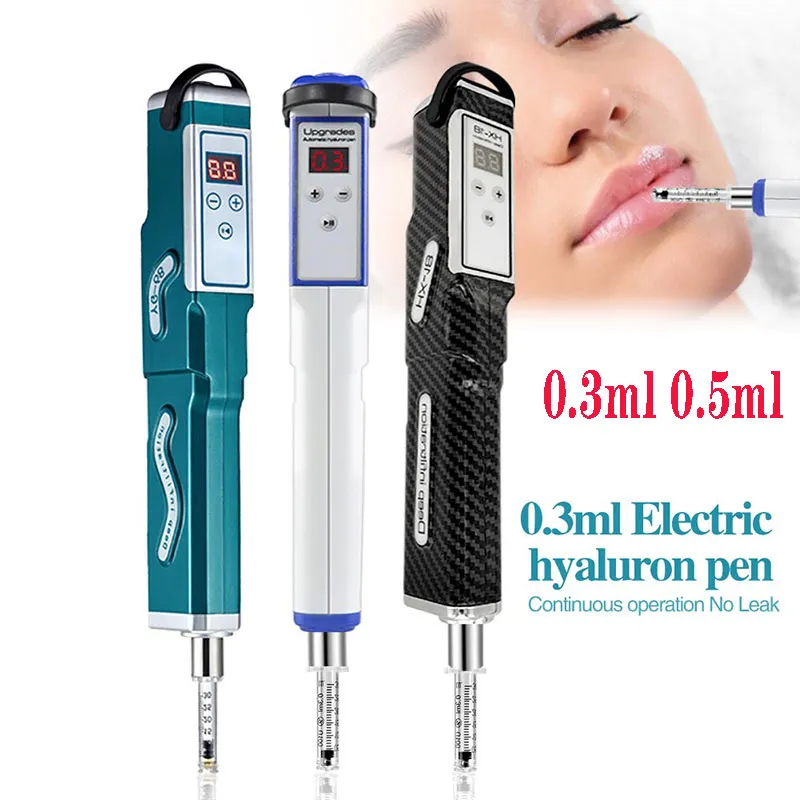 Wired Electric Hyaluron Pen for Mesotherapy Gun 0.3ml 0.5ml Ampoule Head Adapter for Fat Dissolve Removal Wrinkle Lip Lifting Beauty