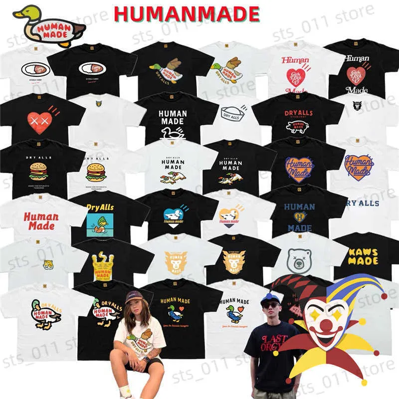 Camisetas masculinas novas camisetas humanas Mades Mulheres humanas Made T-shirt Tops de manga curta T230419