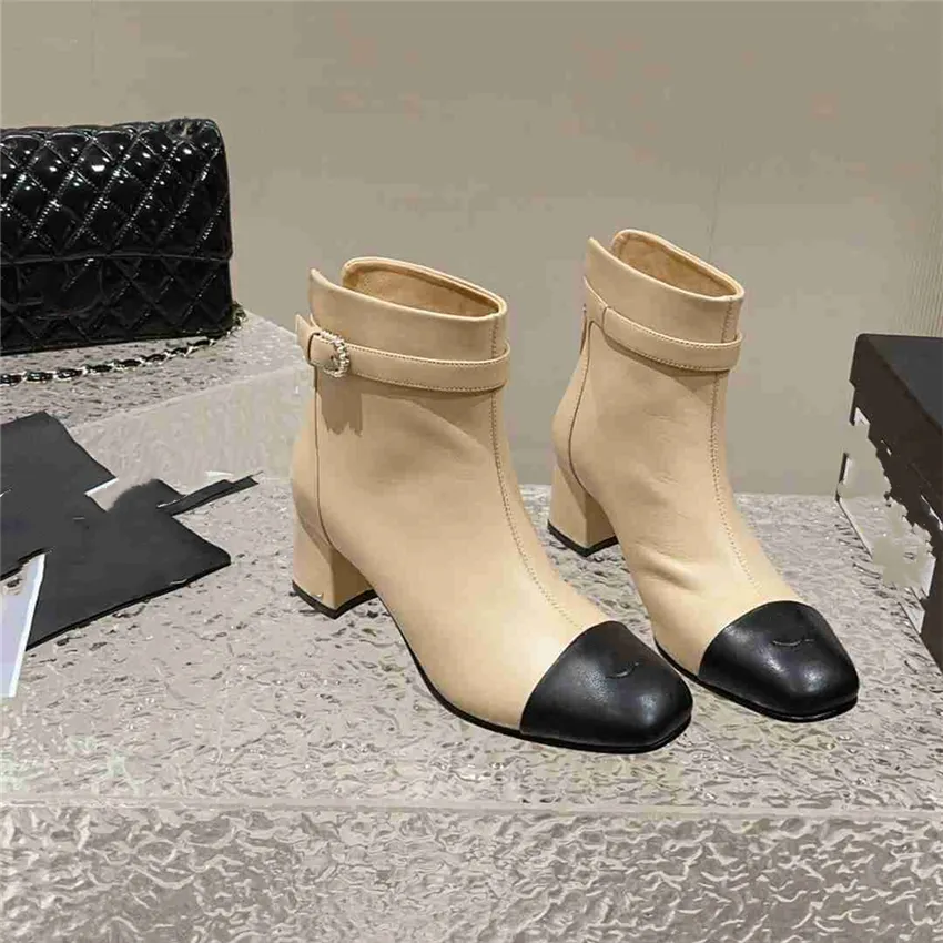 Chanelllies Boots CF Chanells Luxury Design Fashionable Women Business Work Decoration Anti Slip Knight Boots Martin Boots Boots Casual Choot Boots 09-011