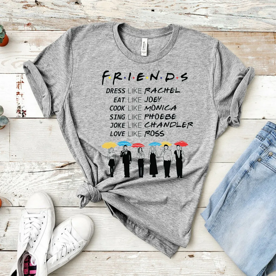 Koszulki damskiej przyjaciele Be Like Shirt Friends TV TVIRT Friends Friends Pivot koszulki Dziewczyny Tumblr Tee Hipster Tops 230419