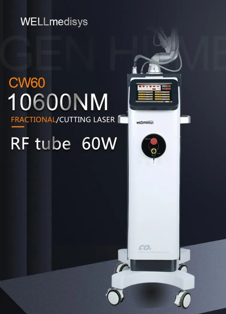 RF Tube 1060Nm Fraktionerad CO2 -lasersträckning Märke Borttagningsmaskin Vaginal åtstramning Föryngring Lasermaskin för ärravlägsnande hudvårdsmaskin