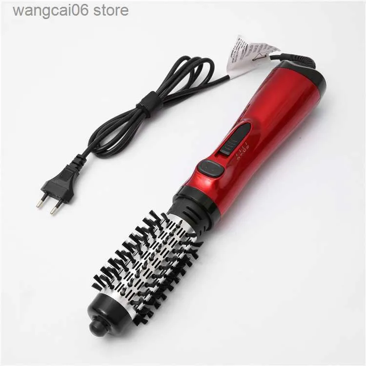 Hair Curlers Straighteners New multi-functional hair dryer rotating curly hair comb 2-in-1 hot air comb detachable hair dryer T231120