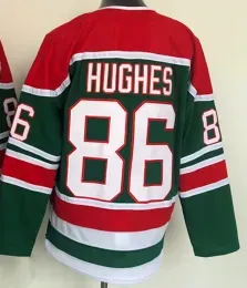 Jack Hughes NJ Hockey Jerseys Jesper Bratt Nico Hischier Dougie Hamilton Dawson Mercer Miles Wood Ryan Graves John Marino Yegor Sharangovich