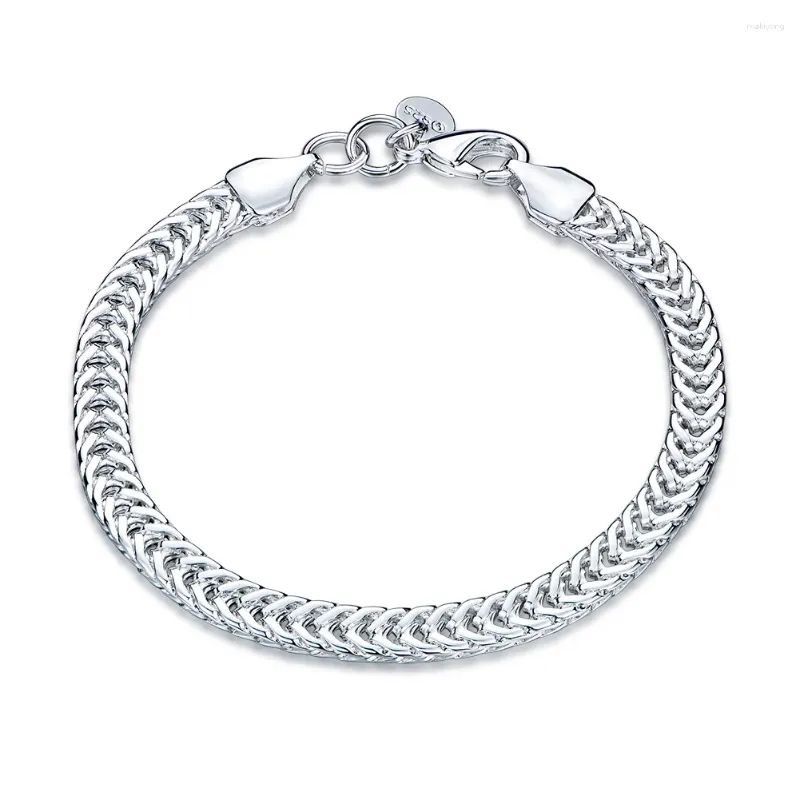 Charm Bracelets Factory Price Fashion Bracelet For Women Silver Plated Jewelry Wedding Pulseira De Prata Design