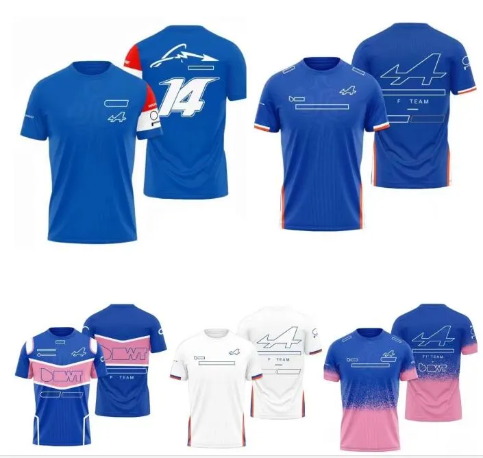 F1 Racing T-shirt Summer Men and Women's Short Sleeve Shirt Samma stil anpassad