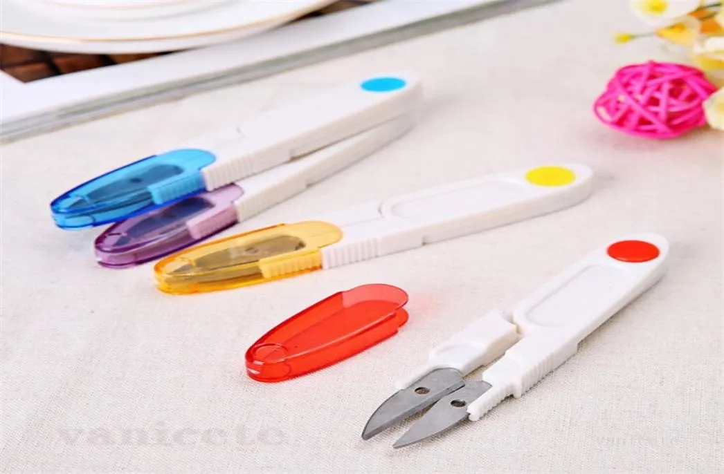 Ushaped Tailor Scissors cross stitch scissor Fishing Thread Beading Clipper Mini Tool Embroidery Thrum Snips ZC1573507061