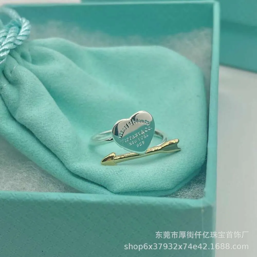 バンドリングジュエリーThome s Sterling sier lovetrunkシンプルな汎用性の高い新鮮なファッションラブ矢印ringujc2