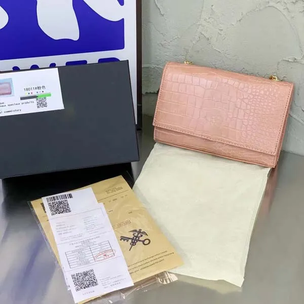 Designer de luxo saco carta impressão bolsa bolsa de ombro denim loja bolsa com saco de pó hobe cruz corpo couro preto ombro clássico bordado genuíno leathe