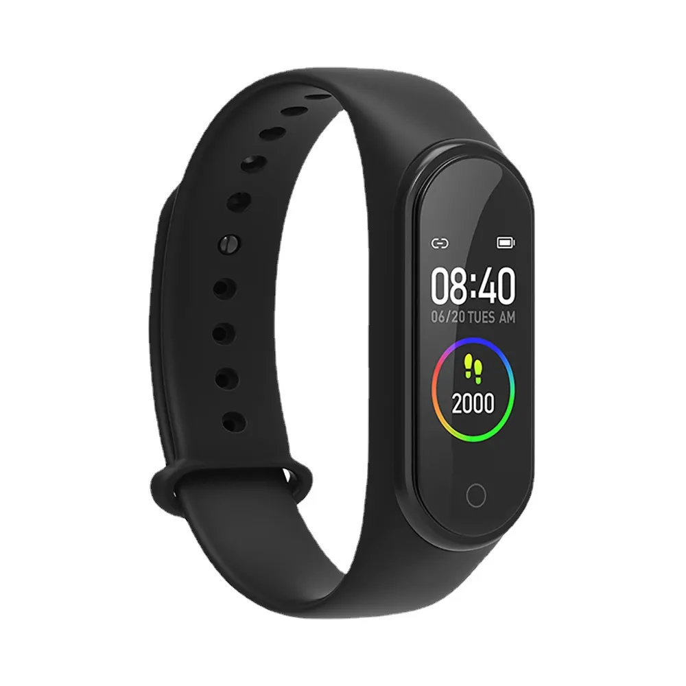 XZT M4 Wristband Sport Fitness Pedometro Schermo a colori Braccialetto intelligente Pressione sanguigna Contapassi Smart Band Watch