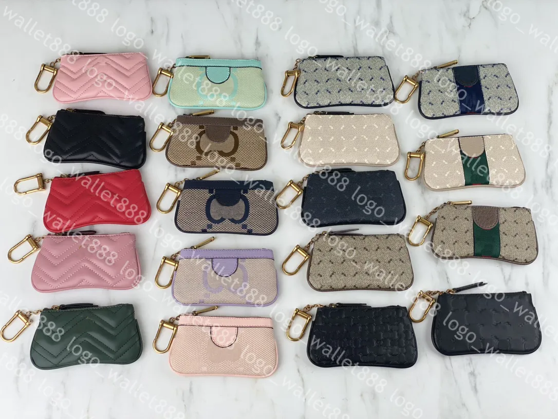 NEW Pochette Small Pouch Дизайнерская модная сумка для губной помады Женские мужские брелоки Держатель кредитной карты Кошелек для монет Роскошные мини-кошельки Сумка Шарм много цветов 671722/671773