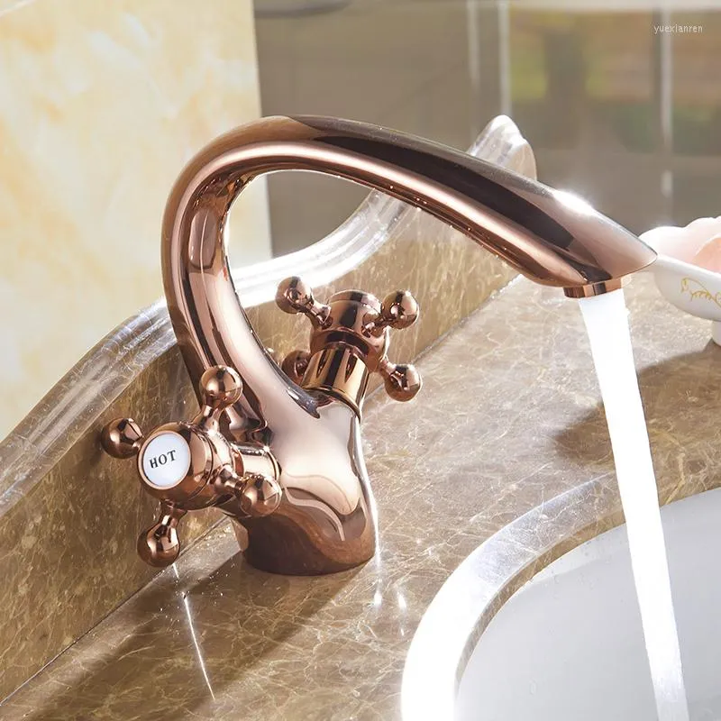 Bathroom Sink Faucets Copper Basin Faucet Mixer Pull Out Dual Handle High-quality Water Tap Wash And Cold Wholesale