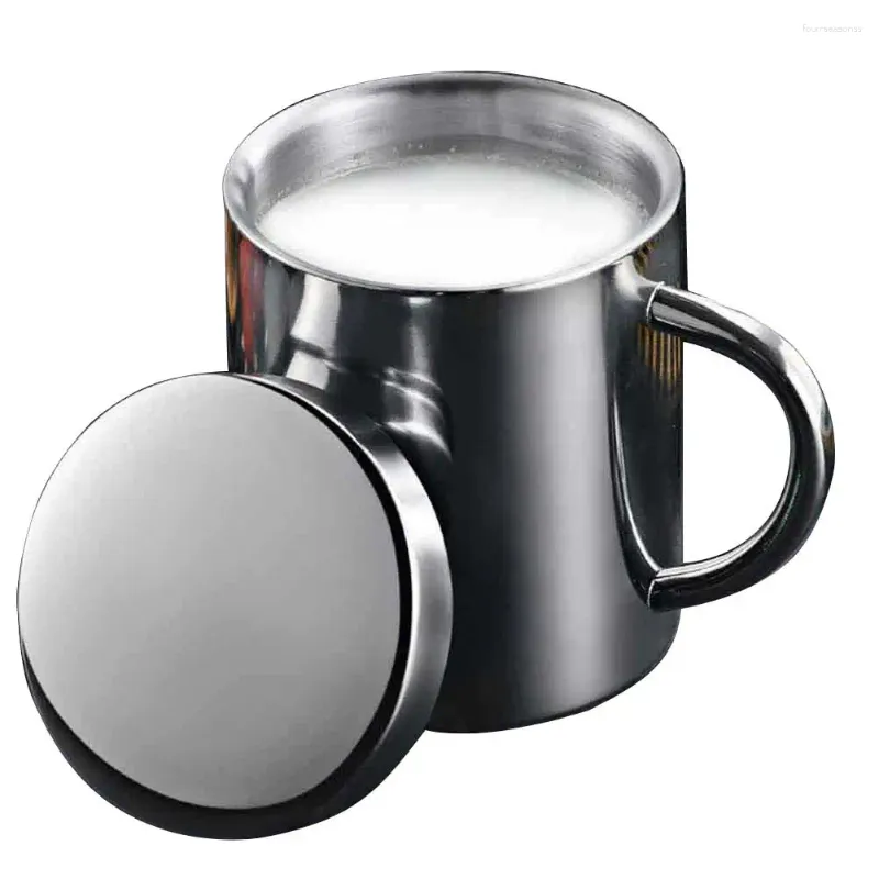 Large Capacity Stainless Steel Thermal Insulated Milk Mugs Cafe Argenta