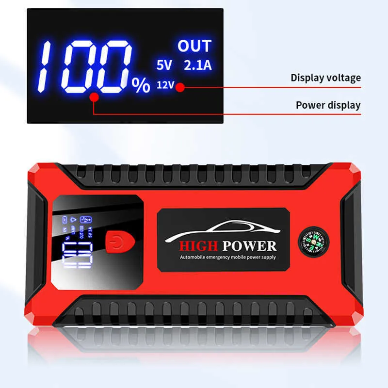 High Power 99800mAh CAR JUMP STARTER. 12V CAR EMERGENCY START CAR POWER  SUPPLY PLUS LED, USB & Laptop Charging. BATTERY! POWER BANK