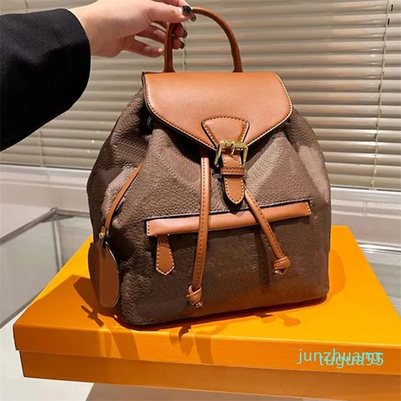 Designer-Rucksack Tragetasche Bedruckte Umhängetasche Damen Handtasche Geldbörse Geprägte Buchstaben Reißverschluss 224 Mode Verstellbarer Riemen Klappentasche Solide