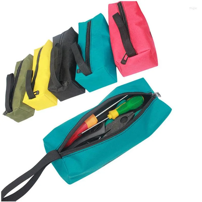 Sacs de rangement Durable Oxford tissu sac à outils Portable multifonctionnel imperméable à l'eau fermeture éclair transporteur fourre-tout grande poche de travail