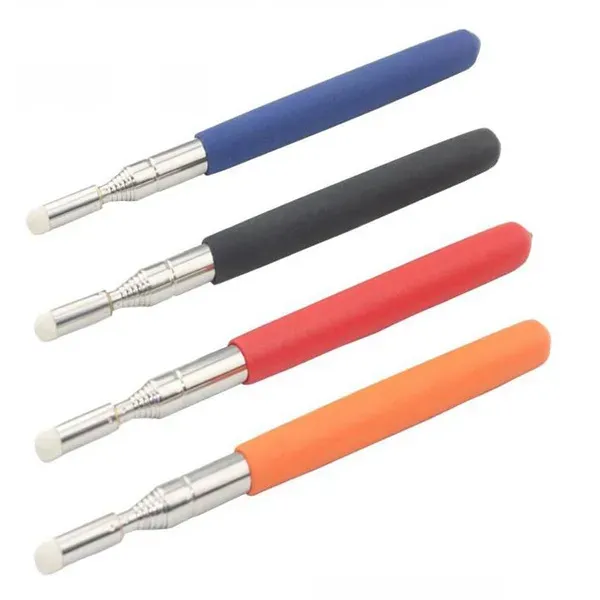 New Professional touch whiteboard pen High quality felt head stainless steel telescopic teacher pointer 1 meter